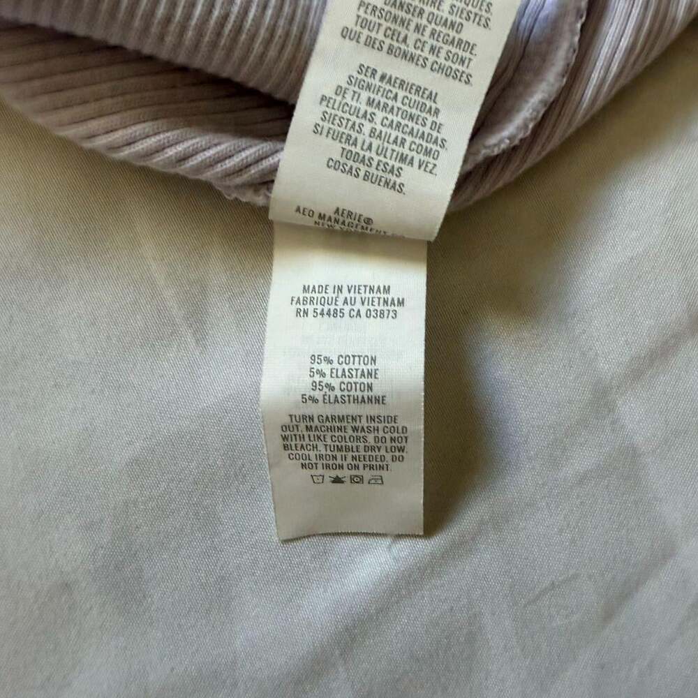 Aerie Womens Lavender Ribbed Tank Smiley Daisy Size Medium - Picture 6 of 6